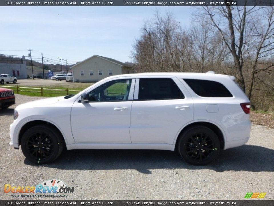 2016 Dodge Durango Limited Blacktop AWD Bright White / Black Photo #3