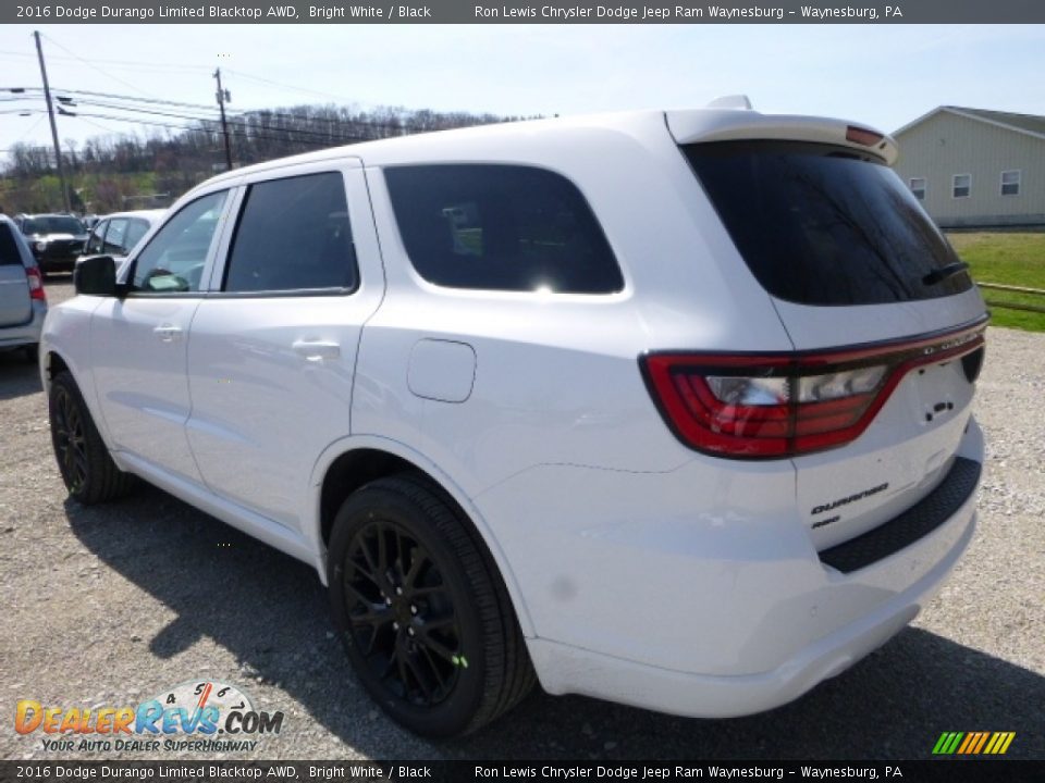 2016 Dodge Durango Limited Blacktop AWD Bright White / Black Photo #4
