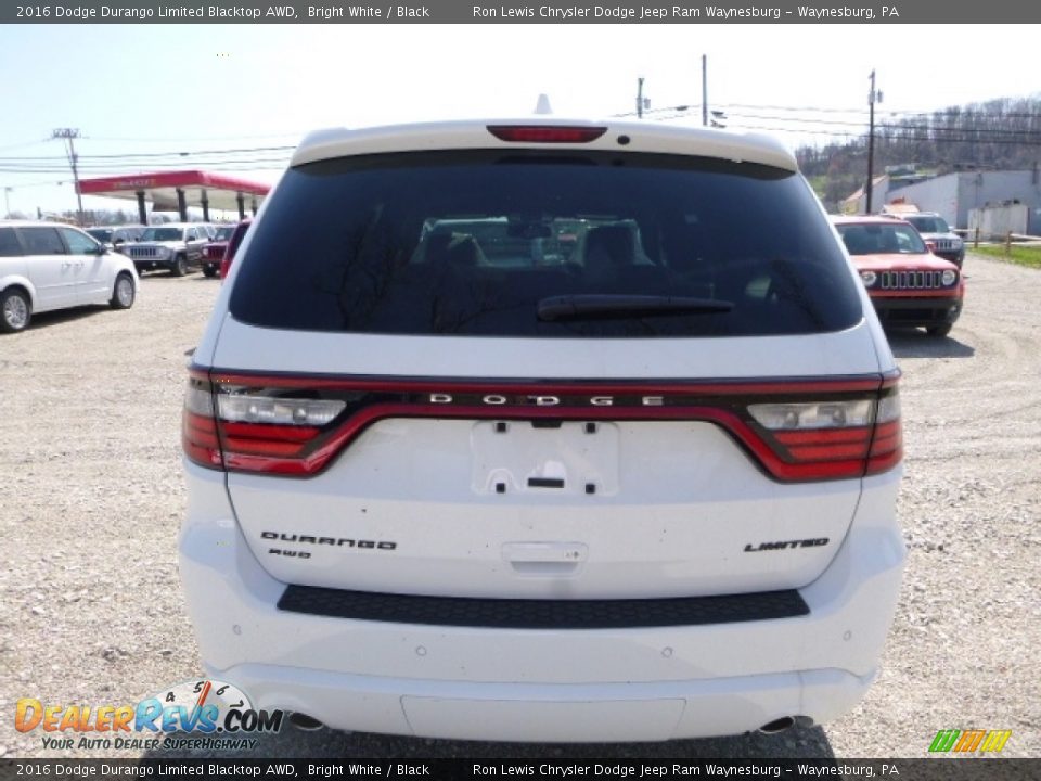 2016 Dodge Durango Limited Blacktop AWD Bright White / Black Photo #5