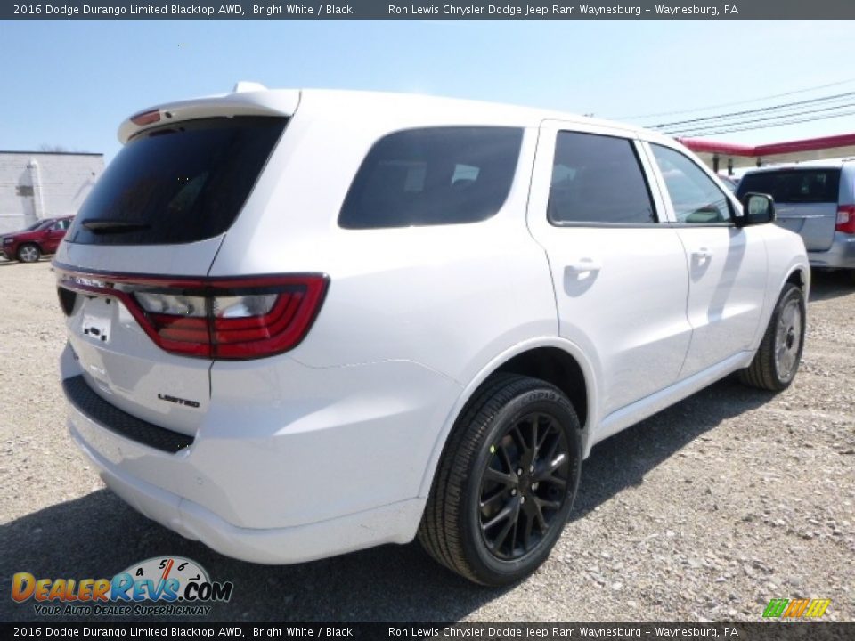 2016 Dodge Durango Limited Blacktop AWD Bright White / Black Photo #6