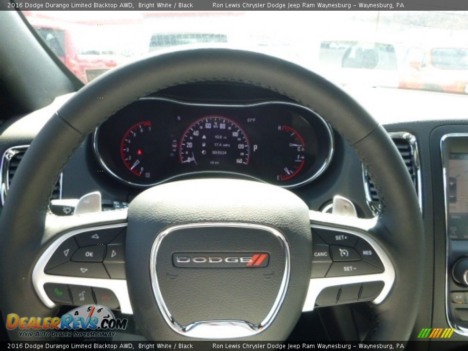 2016 Dodge Durango Limited Blacktop AWD Bright White / Black Photo #20