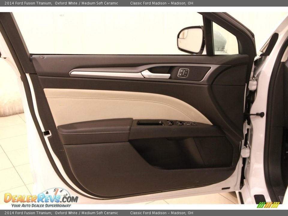 2014 Ford Fusion Titanium Oxford White / Medium Soft Ceramic Photo #4