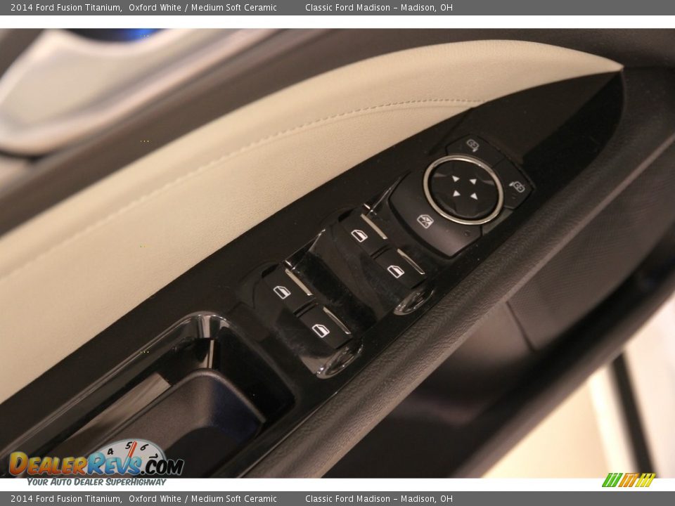 2014 Ford Fusion Titanium Oxford White / Medium Soft Ceramic Photo #5
