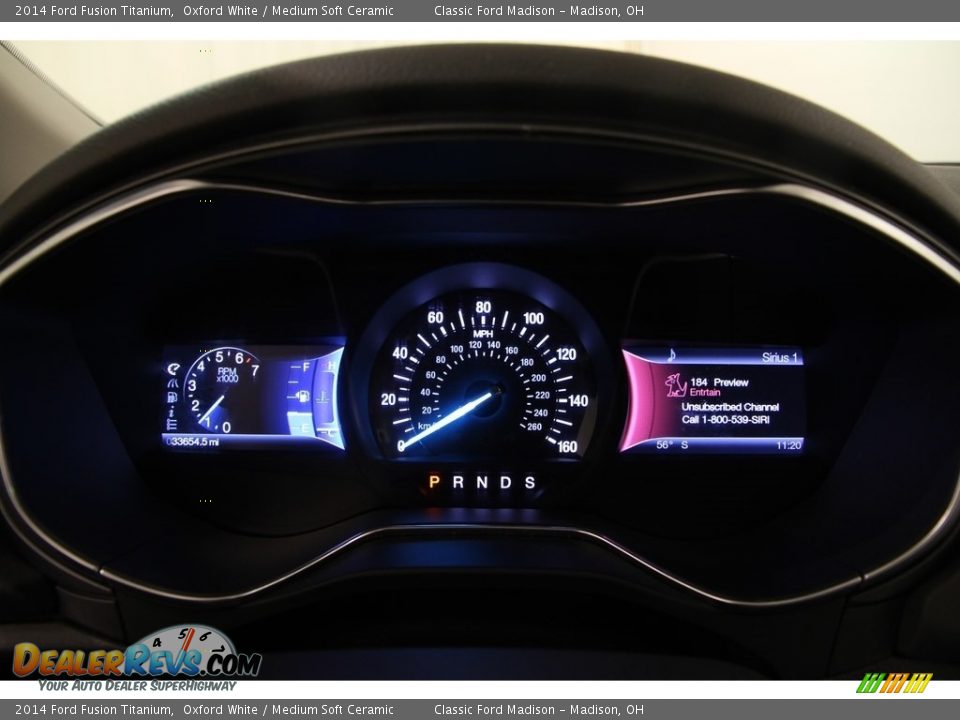 2014 Ford Fusion Titanium Oxford White / Medium Soft Ceramic Photo #9