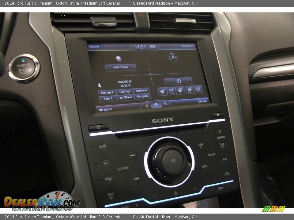 2014 Ford Fusion Titanium Oxford White / Medium Soft Ceramic Photo #10