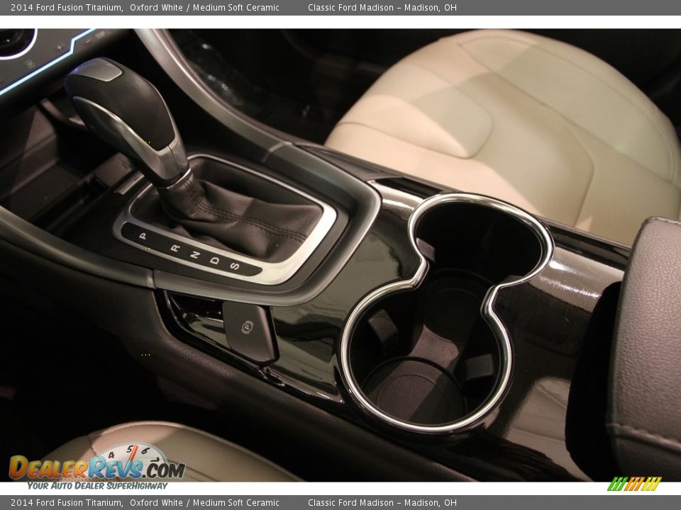 2014 Ford Fusion Titanium Oxford White / Medium Soft Ceramic Photo #13