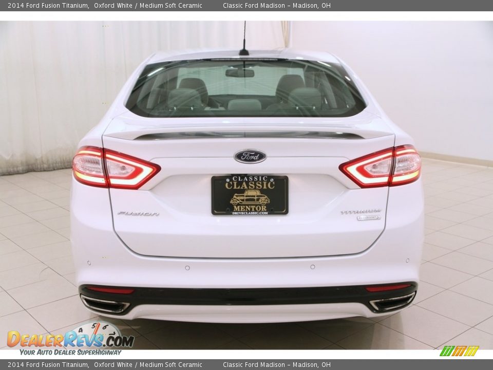 2014 Ford Fusion Titanium Oxford White / Medium Soft Ceramic Photo #18