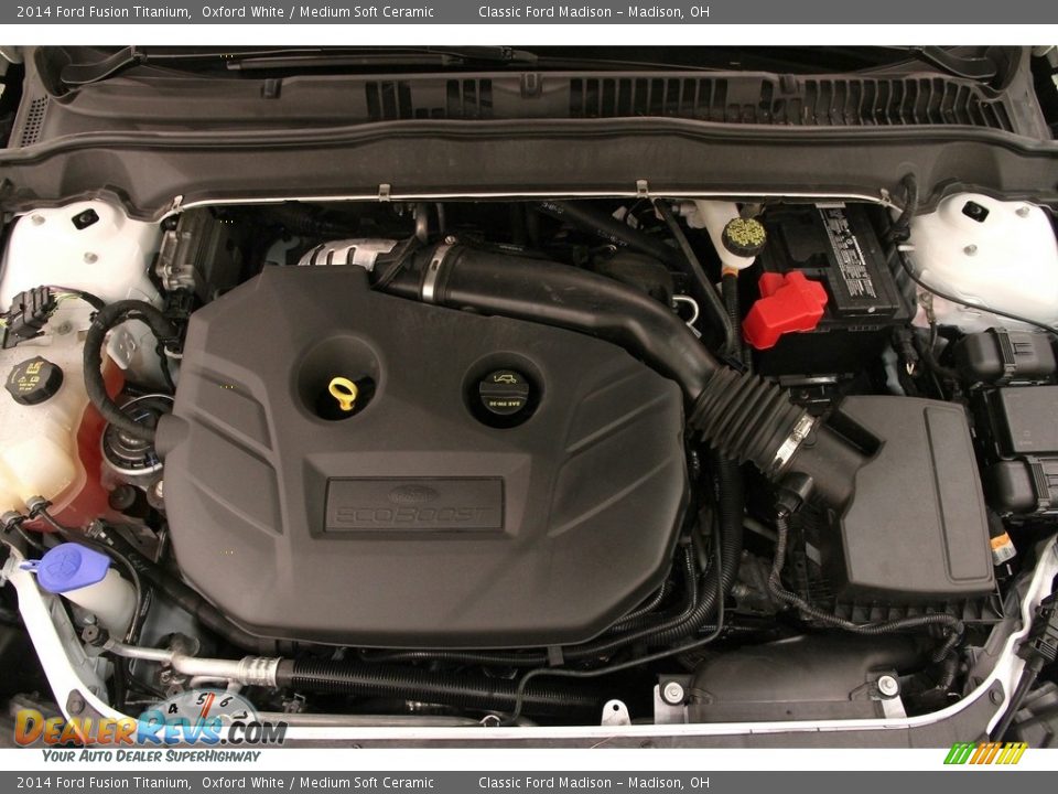 2014 Ford Fusion Titanium Oxford White / Medium Soft Ceramic Photo #19
