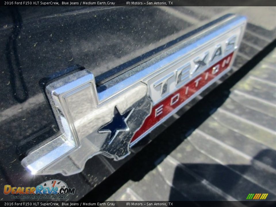 2016 Ford F150 XLT SuperCrew Blue Jeans / Medium Earth Gray Photo #6