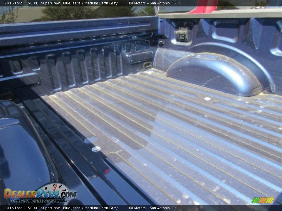 2016 Ford F150 XLT SuperCrew Blue Jeans / Medium Earth Gray Photo #7