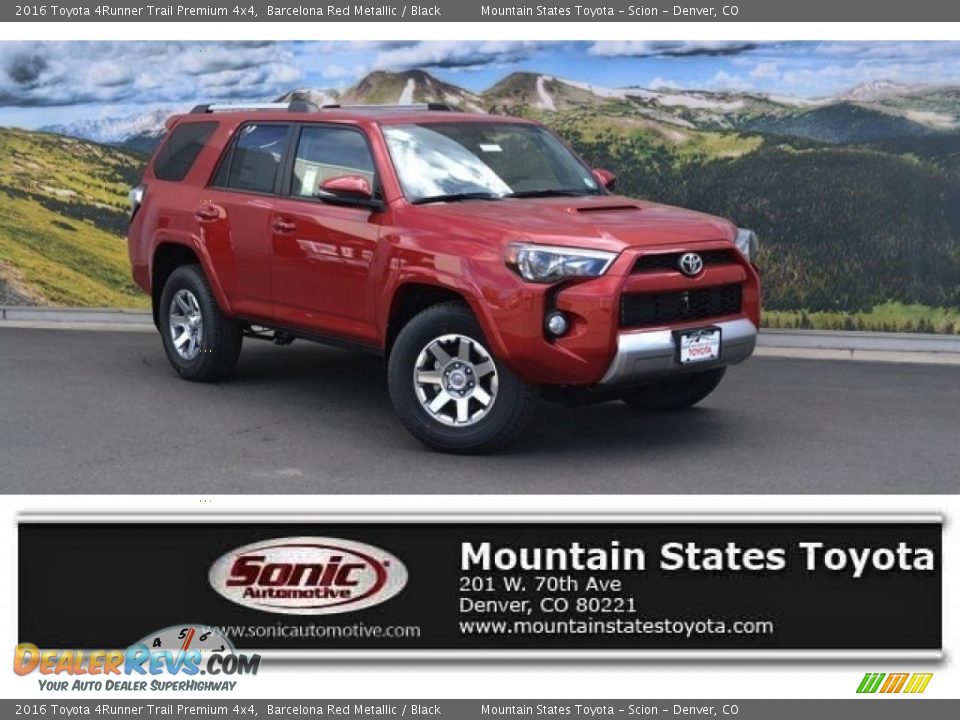 2016 Toyota 4Runner Trail Premium 4x4 Barcelona Red Metallic / Black Photo #1