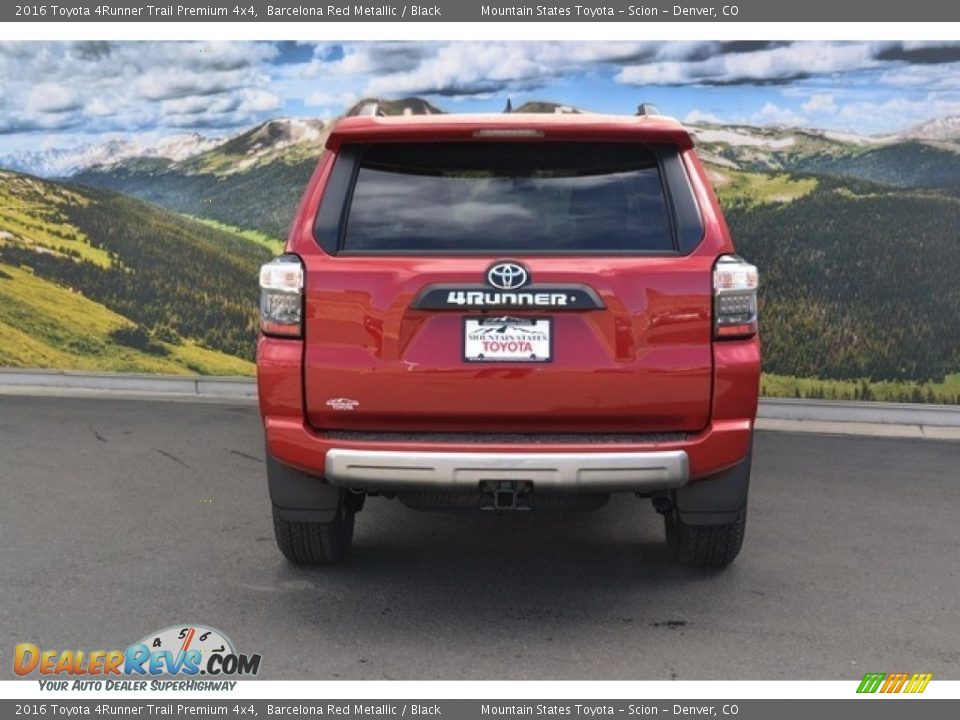 2016 Toyota 4Runner Trail Premium 4x4 Barcelona Red Metallic / Black Photo #4