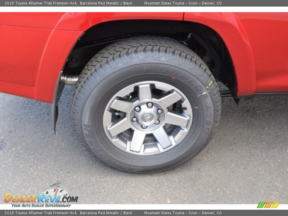 2016 Toyota 4Runner Trail Premium 4x4 Barcelona Red Metallic / Black Photo #9