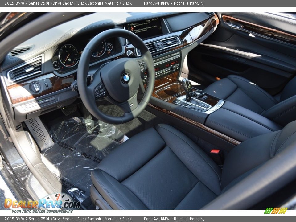 2015 BMW 7 Series 750i xDrive Sedan Black Sapphire Metallic / Black Photo #11