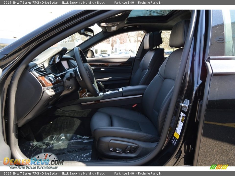 2015 BMW 7 Series 750i xDrive Sedan Black Sapphire Metallic / Black Photo #12