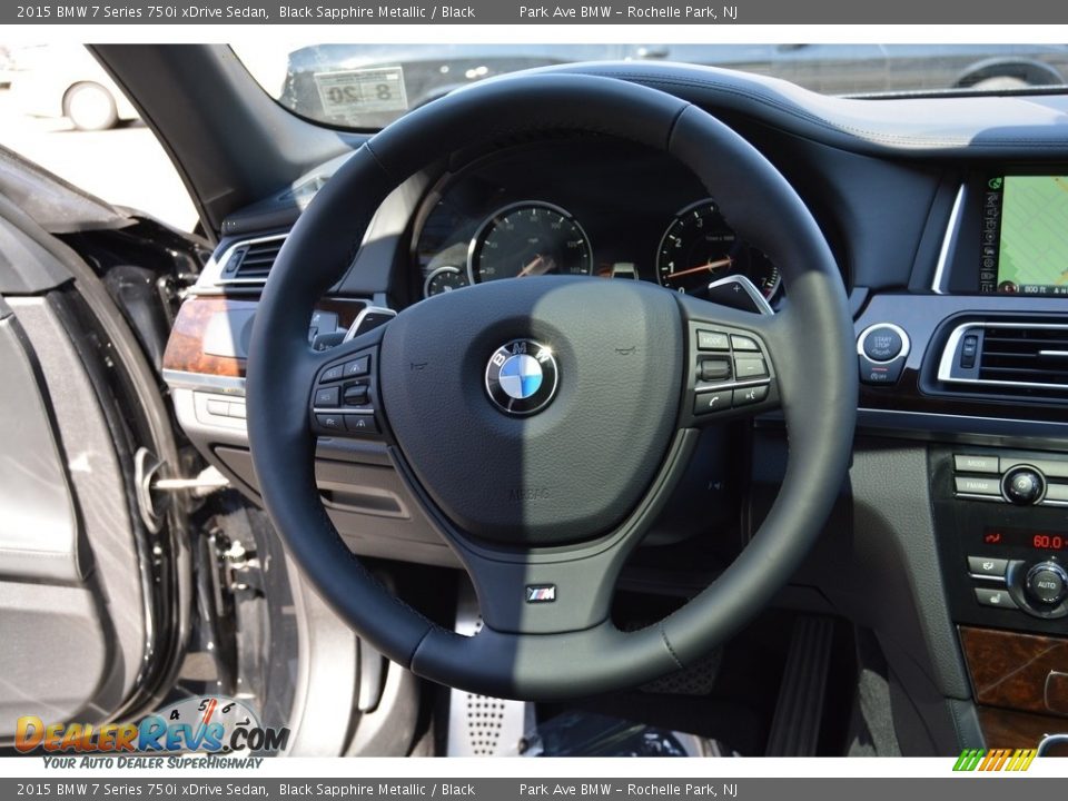 2015 BMW 7 Series 750i xDrive Sedan Black Sapphire Metallic / Black Photo #18