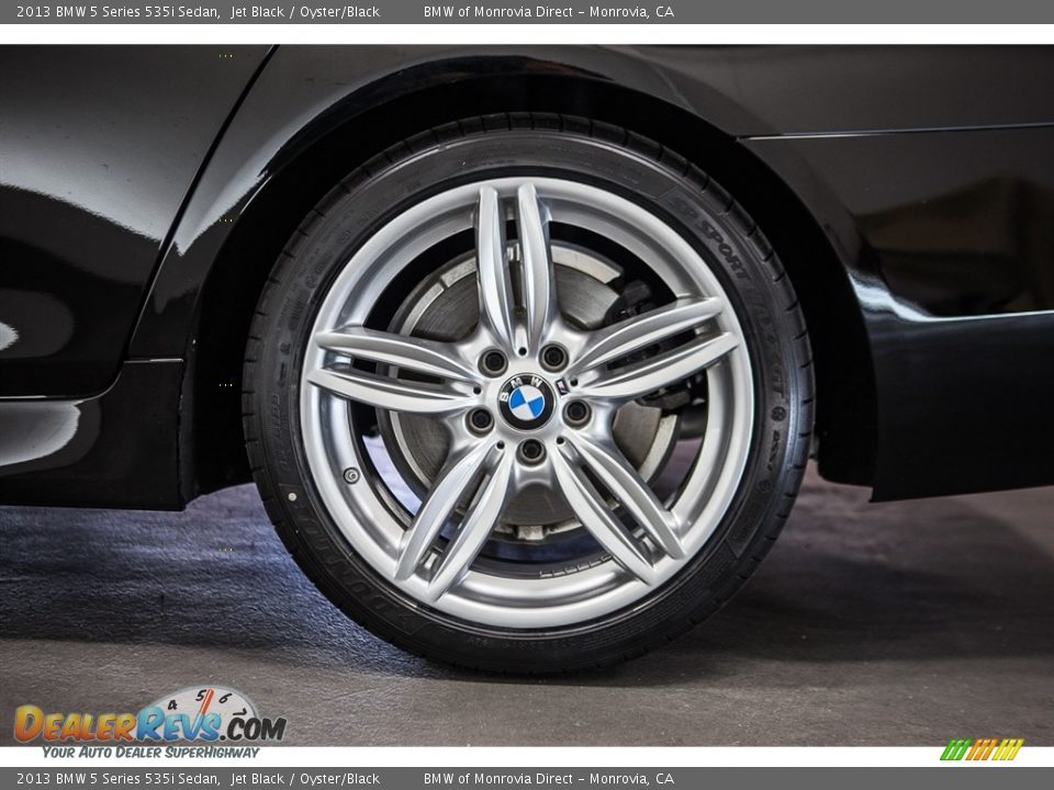 2013 BMW 5 Series 535i Sedan Jet Black / Oyster/Black Photo #8