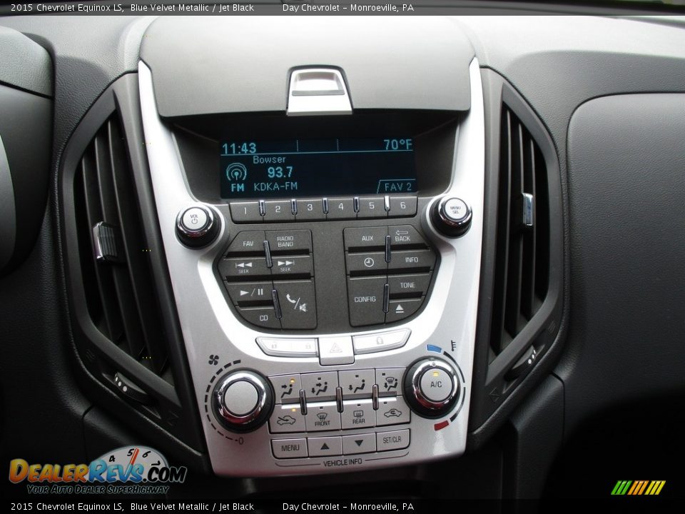 2015 Chevrolet Equinox LS Blue Velvet Metallic / Jet Black Photo #15