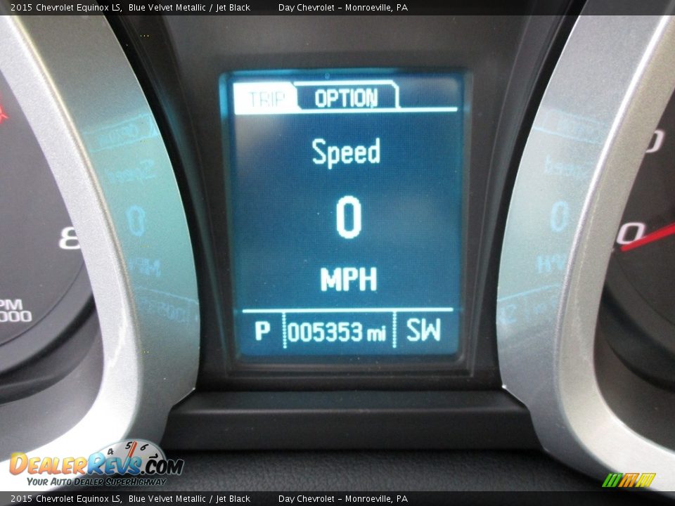 2015 Chevrolet Equinox LS Blue Velvet Metallic / Jet Black Photo #20