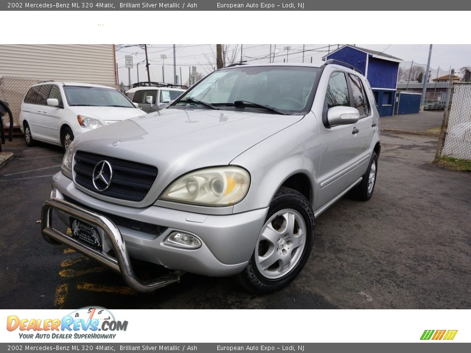 2002 Mercedes-Benz ML 320 4Matic Brilliant Silver Metallic / Ash Photo #1