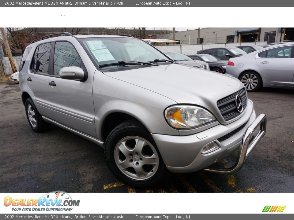 2002 Mercedes-Benz ML 320 4Matic Brilliant Silver Metallic / Ash Photo #2