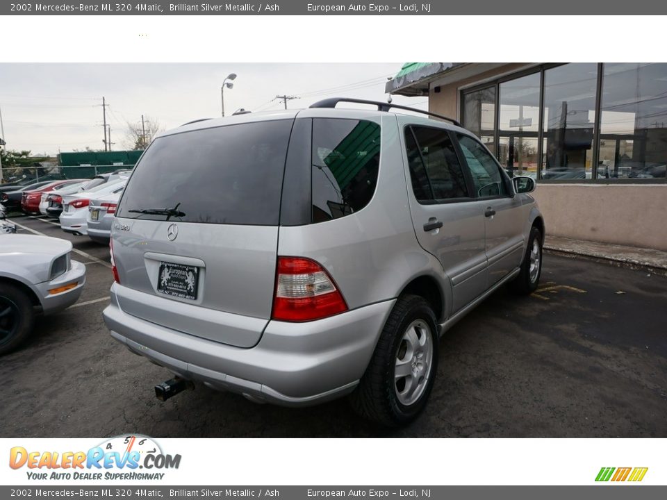 2002 Mercedes-Benz ML 320 4Matic Brilliant Silver Metallic / Ash Photo #4