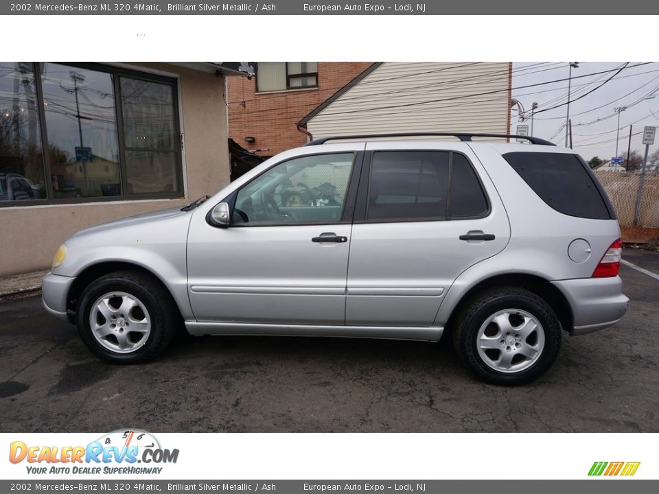 2002 Mercedes-Benz ML 320 4Matic Brilliant Silver Metallic / Ash Photo #6
