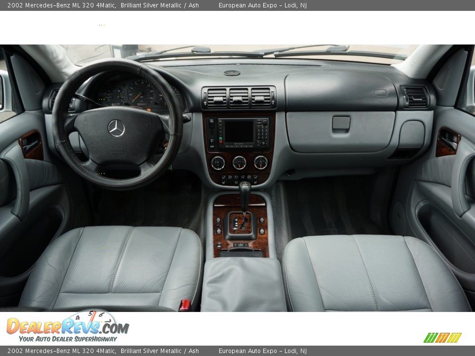 2002 Mercedes-Benz ML 320 4Matic Brilliant Silver Metallic / Ash Photo #14