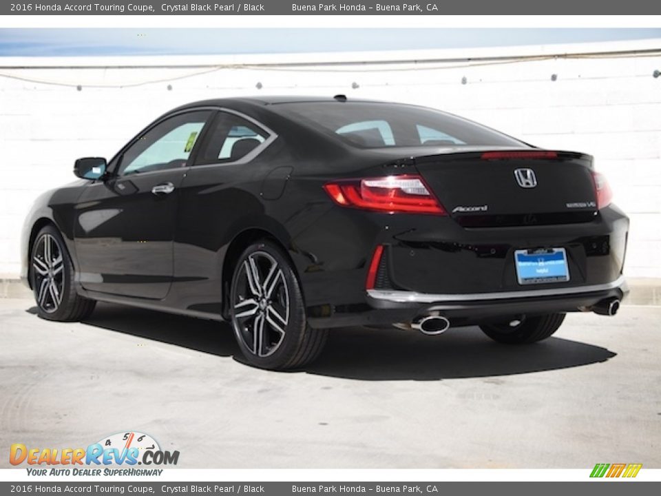 2016 Honda Accord Touring Coupe Crystal Black Pearl / Black Photo #2