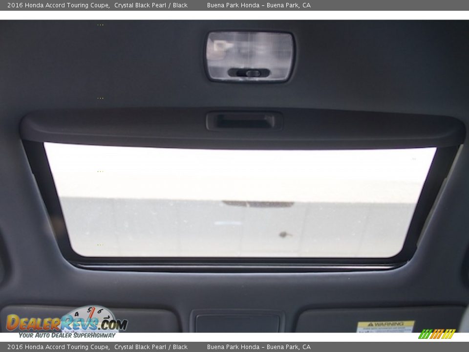 2016 Honda Accord Touring Coupe Crystal Black Pearl / Black Photo #13