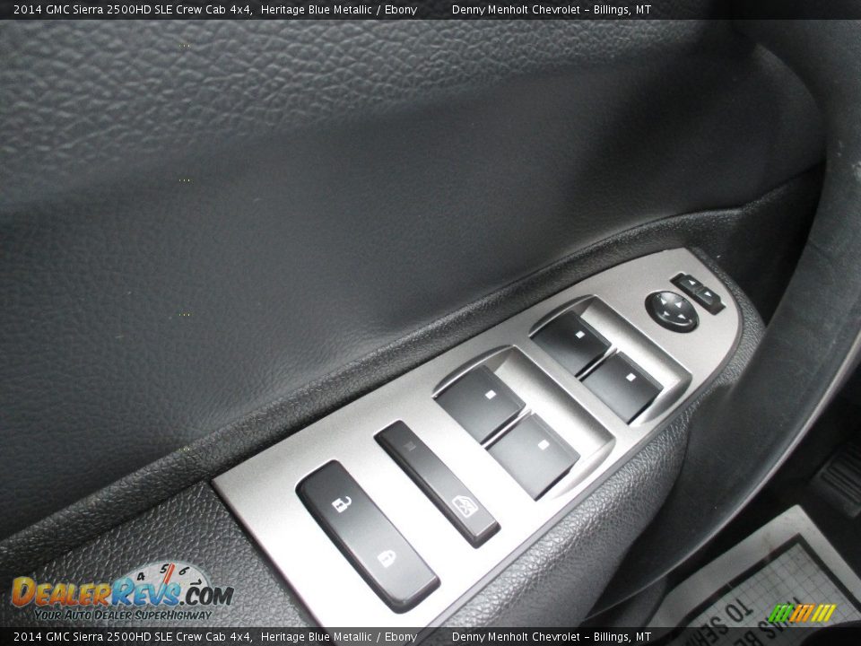 2014 GMC Sierra 2500HD SLE Crew Cab 4x4 Heritage Blue Metallic / Ebony Photo #15