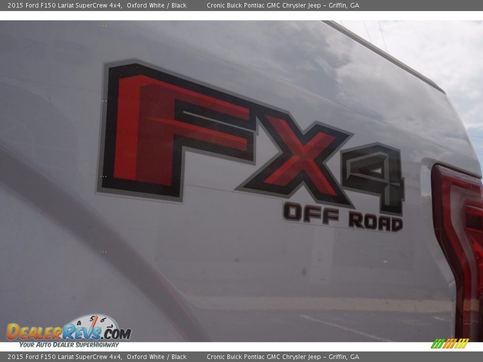 2015 Ford F150 Lariat SuperCrew 4x4 Oxford White / Black Photo #15