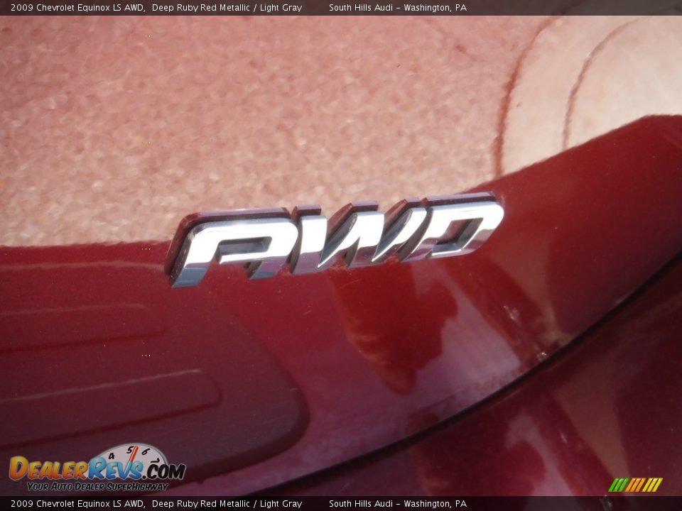 2009 Chevrolet Equinox LS AWD Deep Ruby Red Metallic / Light Gray Photo #12