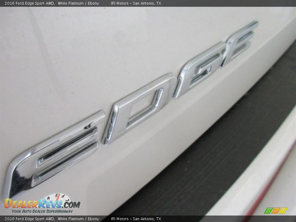 2016 Ford Edge Sport AWD White Platinum / Ebony Photo #5