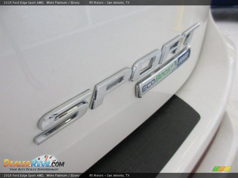2016 Ford Edge Sport AWD White Platinum / Ebony Photo #6