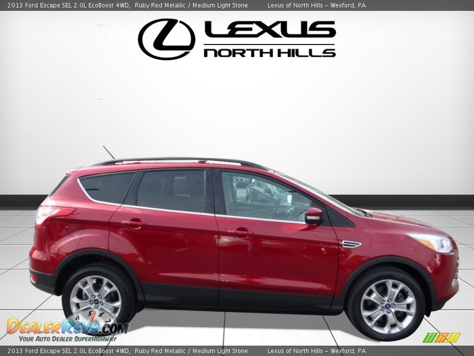 2013 Ford Escape SEL 2.0L EcoBoost 4WD Ruby Red Metallic / Medium Light Stone Photo #2