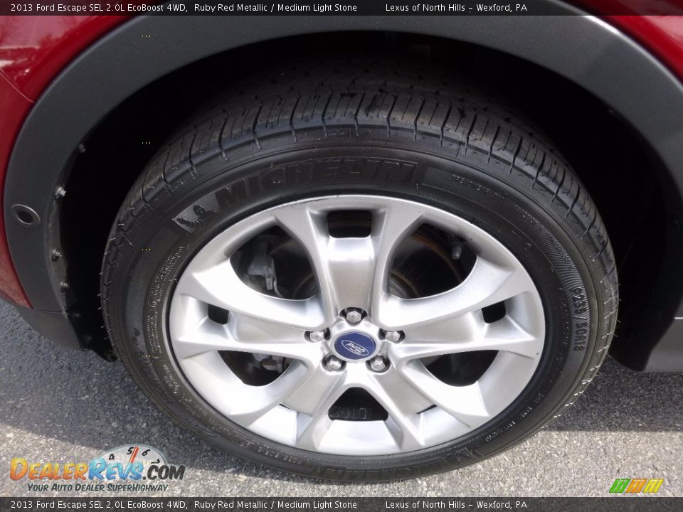 2013 Ford Escape SEL 2.0L EcoBoost 4WD Ruby Red Metallic / Medium Light Stone Photo #5