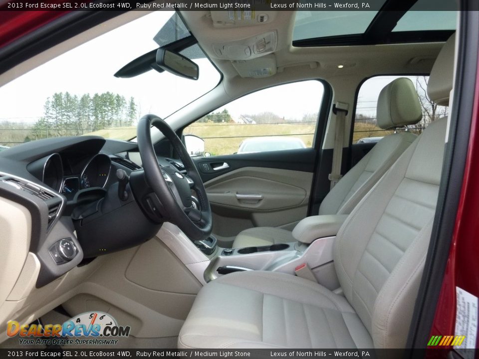 2013 Ford Escape SEL 2.0L EcoBoost 4WD Ruby Red Metallic / Medium Light Stone Photo #7