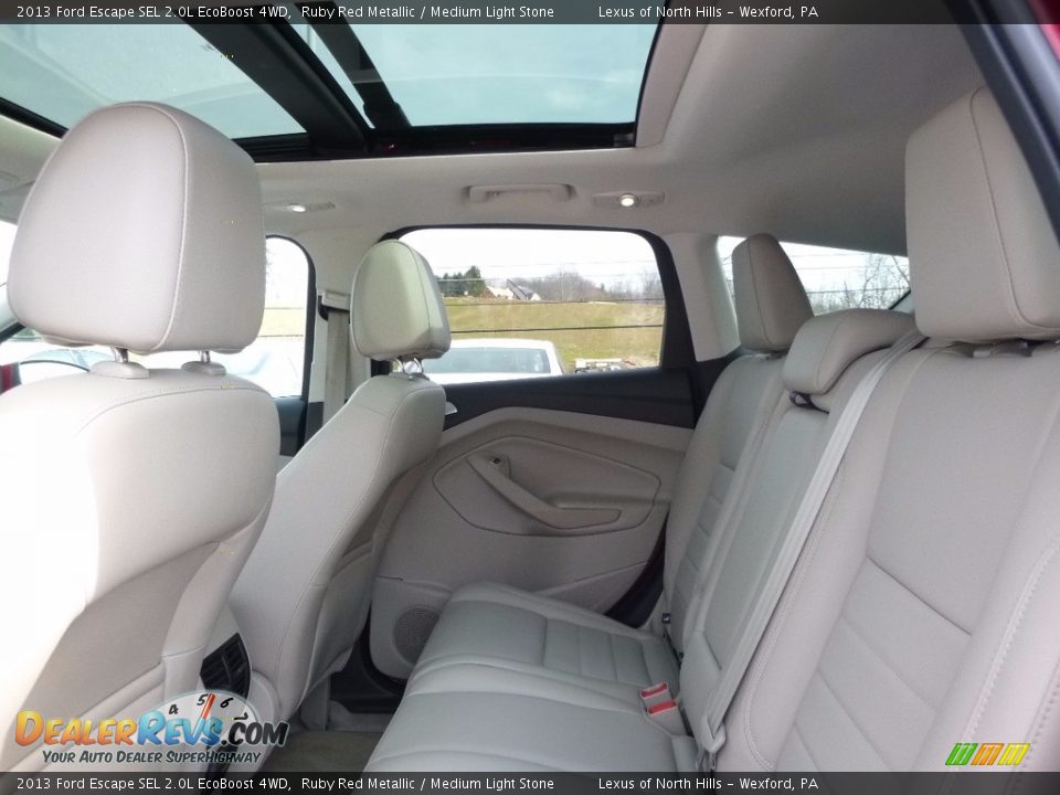 2013 Ford Escape SEL 2.0L EcoBoost 4WD Ruby Red Metallic / Medium Light Stone Photo #8