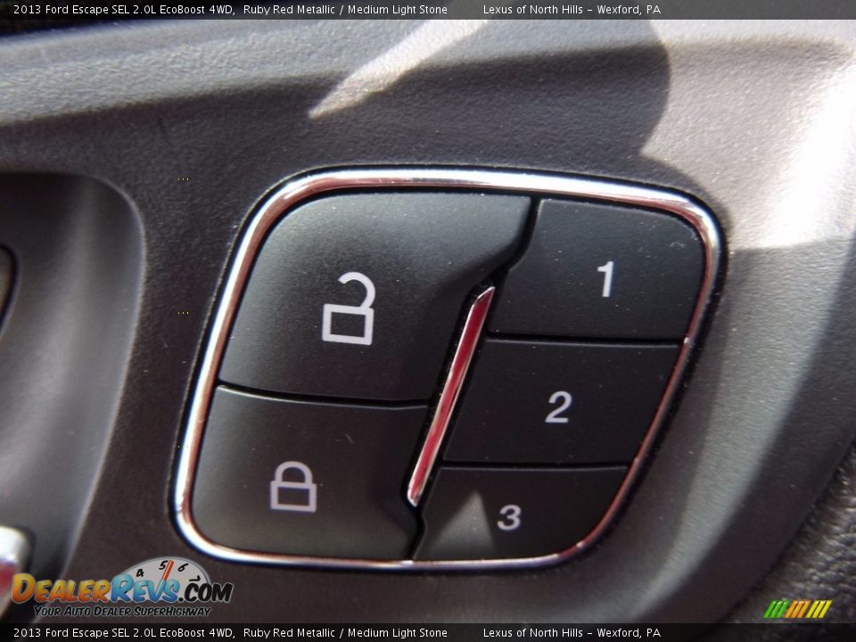 2013 Ford Escape SEL 2.0L EcoBoost 4WD Ruby Red Metallic / Medium Light Stone Photo #11