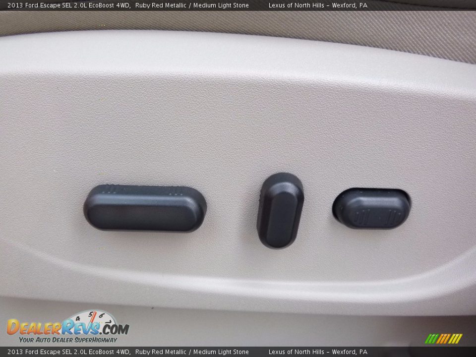2013 Ford Escape SEL 2.0L EcoBoost 4WD Ruby Red Metallic / Medium Light Stone Photo #13