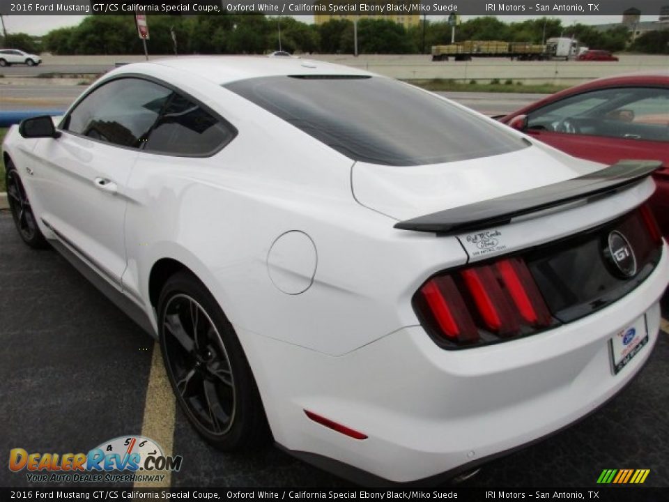 2016 Ford Mustang GT/CS California Special Coupe Oxford White / California Special Ebony Black/Miko Suede Photo #5
