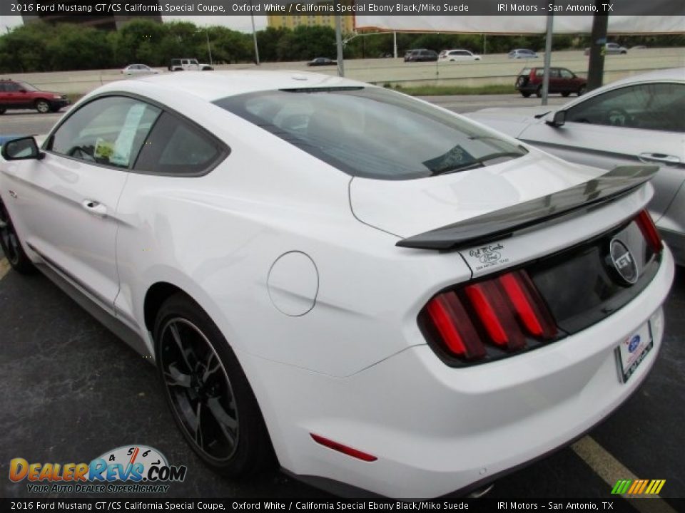 2016 Ford Mustang GT/CS California Special Coupe Oxford White / California Special Ebony Black/Miko Suede Photo #5
