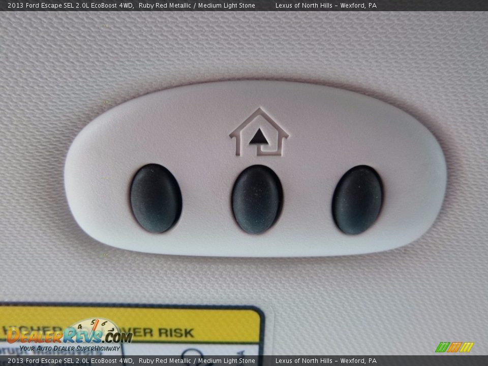2013 Ford Escape SEL 2.0L EcoBoost 4WD Ruby Red Metallic / Medium Light Stone Photo #23