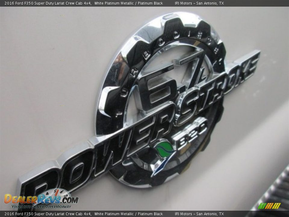 2016 Ford F350 Super Duty Lariat Crew Cab 4x4 White Platinum Metallic / Platinum Black Photo #4