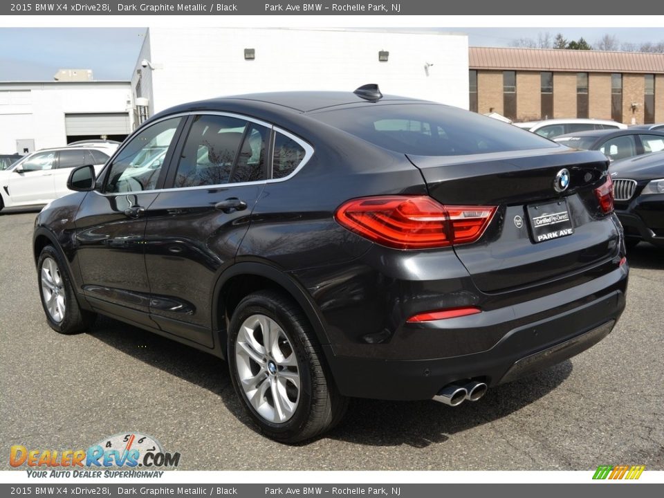 2015 BMW X4 xDrive28i Dark Graphite Metallic / Black Photo #5