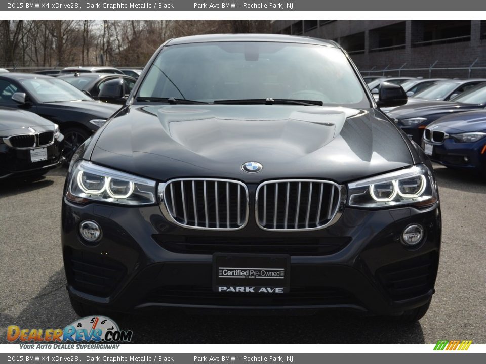 2015 BMW X4 xDrive28i Dark Graphite Metallic / Black Photo #8