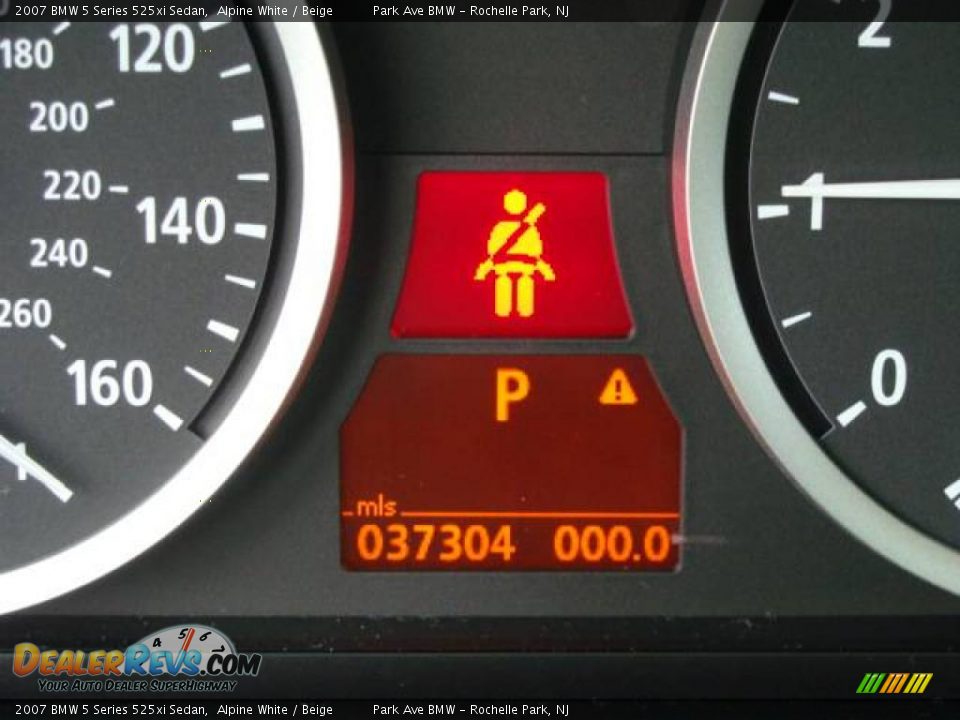 2007 BMW 5 Series 525xi Sedan Alpine White / Beige Photo #14