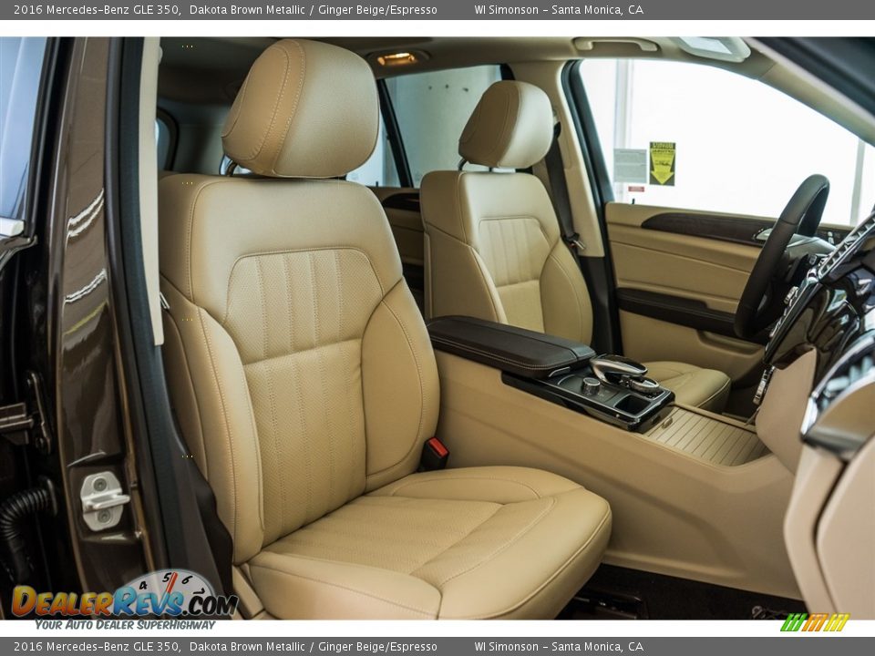 2016 Mercedes-Benz GLE 350 Dakota Brown Metallic / Ginger Beige/Espresso Photo #2