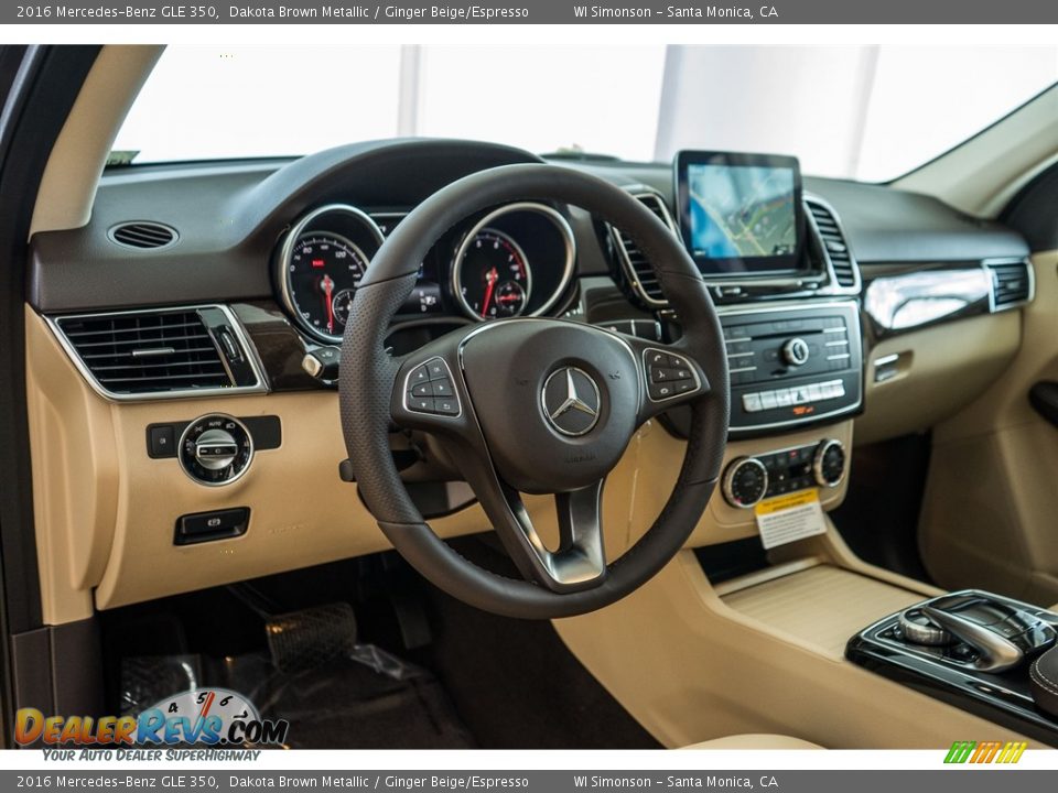 2016 Mercedes-Benz GLE 350 Dakota Brown Metallic / Ginger Beige/Espresso Photo #5